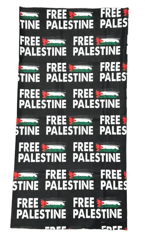 Free Palestine halsedisse og ansigtsmaske