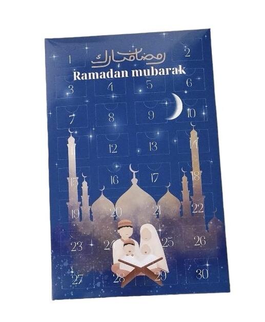 Ramadan Kalender med chokoladekugler og gode gerninger