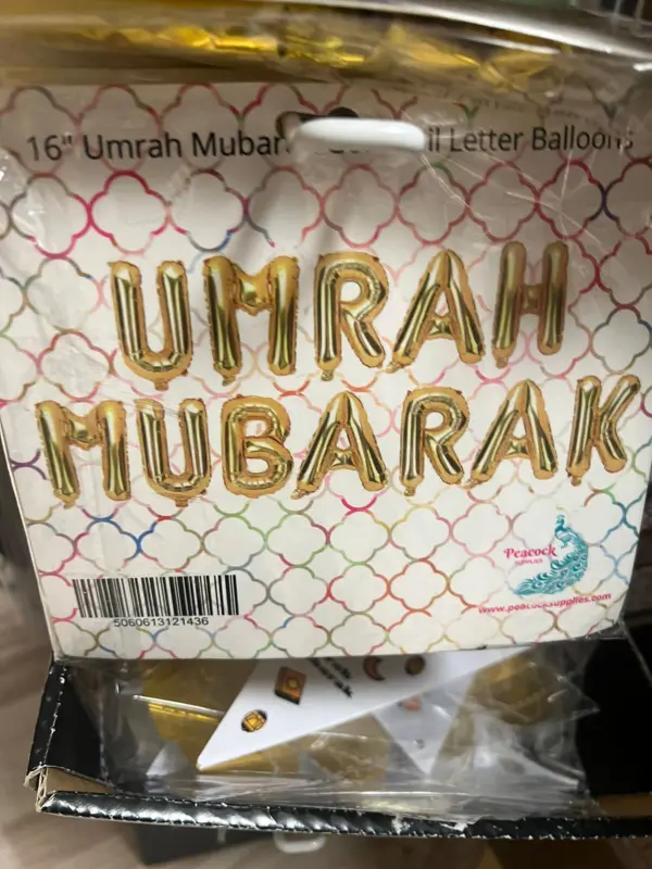 Umrah Mubarak Ballon Sæt