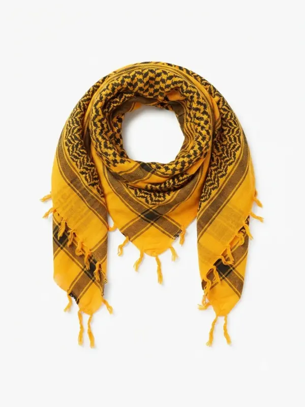 Palestina Halsduk, Keffiyeh, Orange/Svart