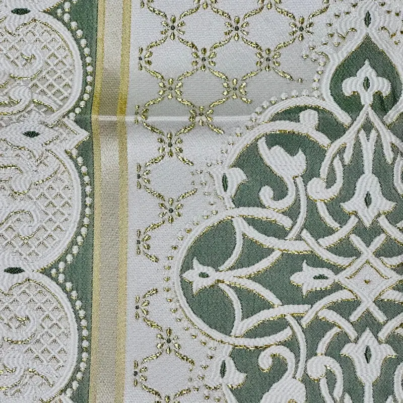 Golden Mihrab Højkvalitets Bedetæppe (6 farver)