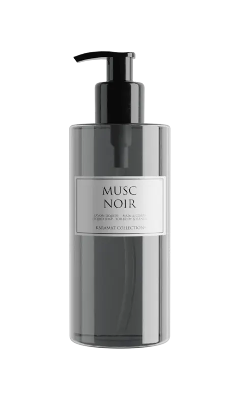 MUSC NOIR Luksus flydende Sort sæbe 300ml