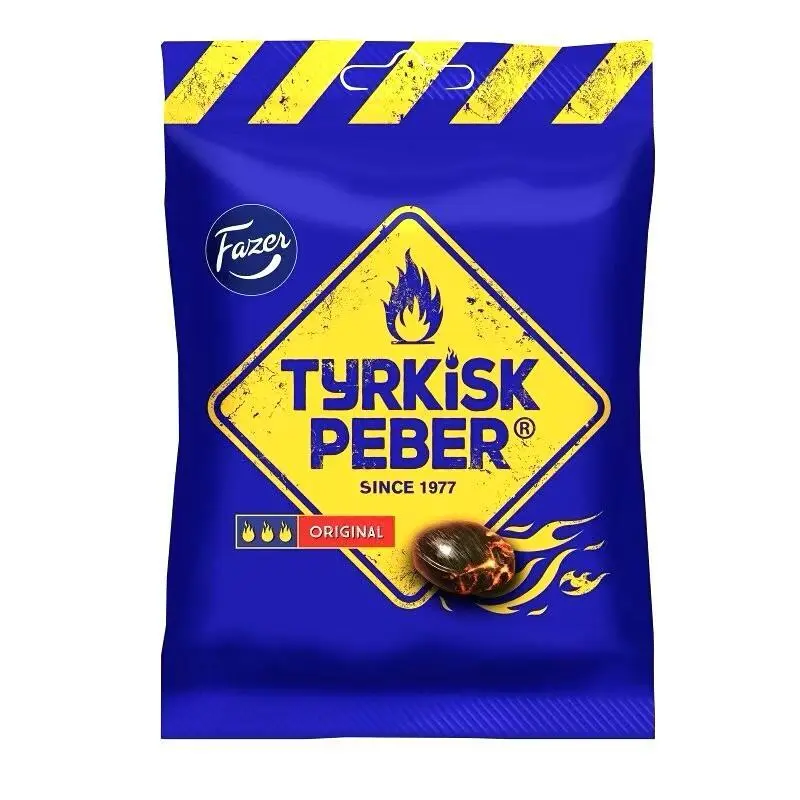 Tyrkisk peber lakrids bolcher, 120g