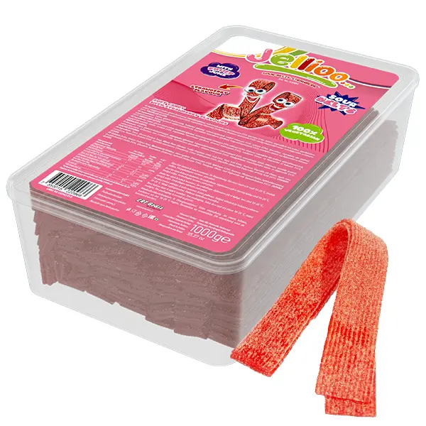 Jellioo Sour Belts Strawberry 1kg