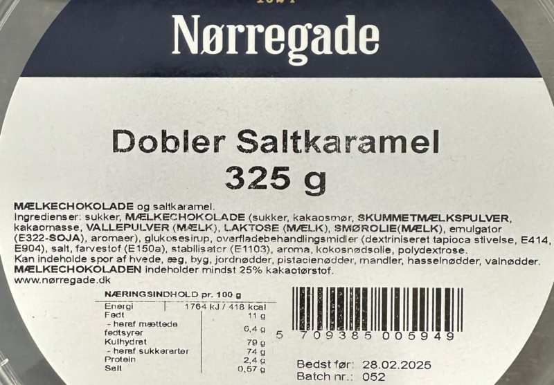 Dobler Saltkaramel - Nørregade 325g