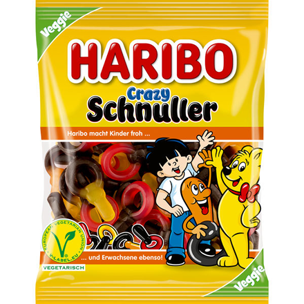 Haribo Crazy Schnuller 175 g - Vegan