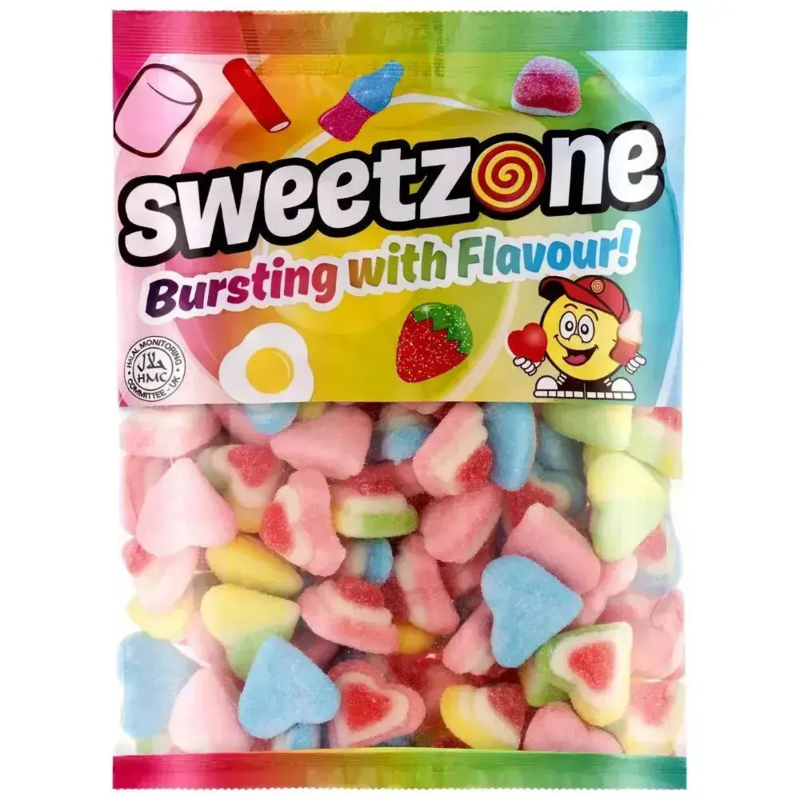 Fizzy 3D Hearts – 1Kg Sweetzone