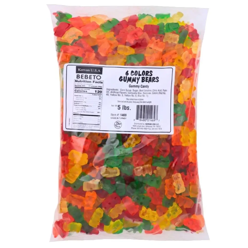 Store Vingummi Bamser 2kg - Bebeto