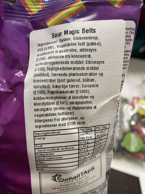 Sour Magic Belts 180g Sweetzone