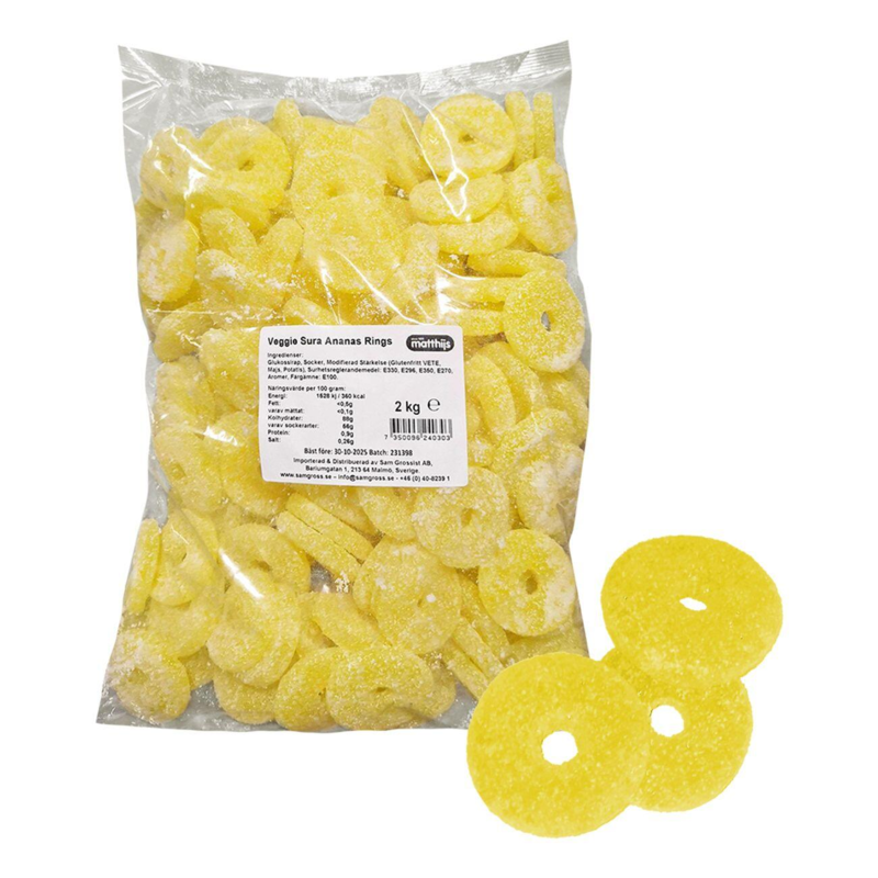 Veggie Sure Ananas Ringe 2kg