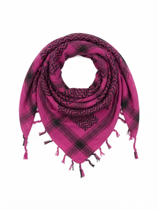 Keffiyeh Lila/Schwarz