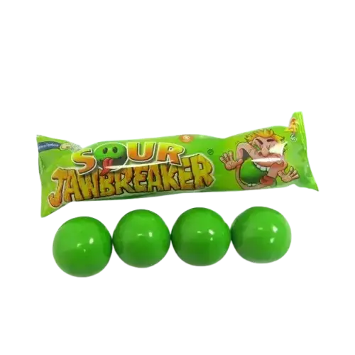 Surt Æble Jawbreaker Tyggegummi, ZED Candy 33 g