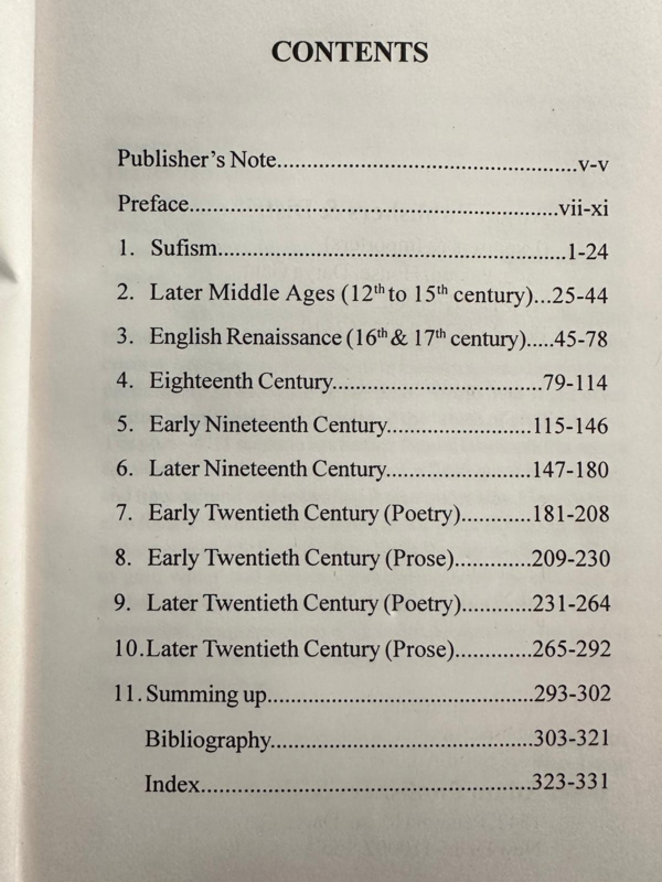 Sufism och engelsk litteratur, Chaucer till nutid: