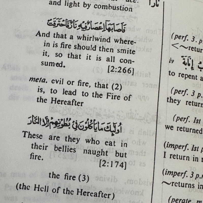 Vocabulary of the Holy Qur'an