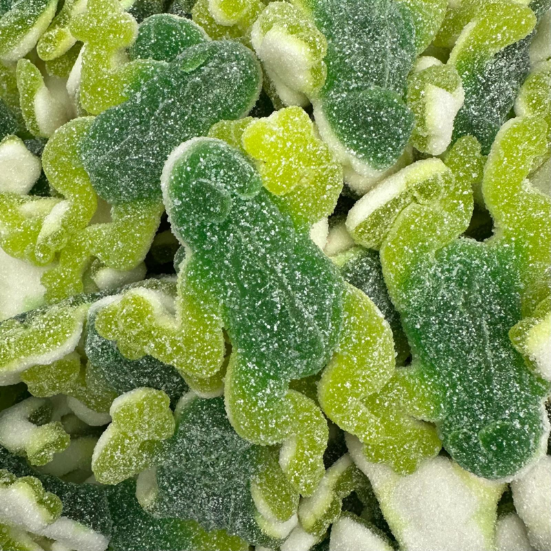 Stor grön sur groda, jellioo, 1000g