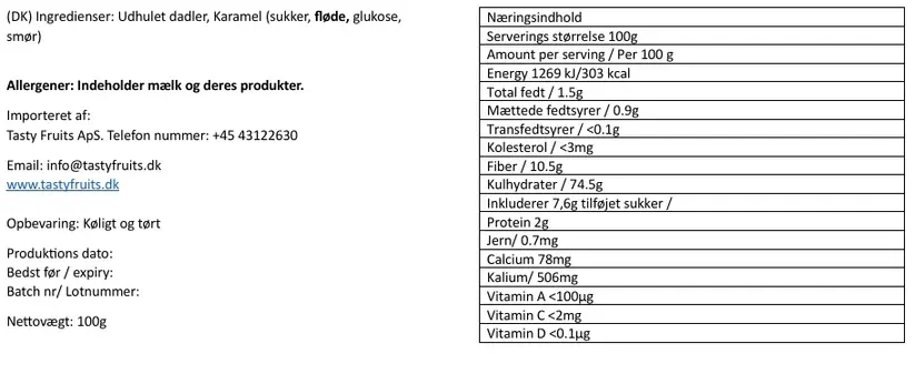 Sukkary Dattel mit Karamell