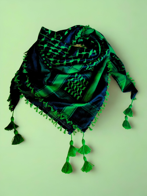 Grøn og Sort Keffiyeh