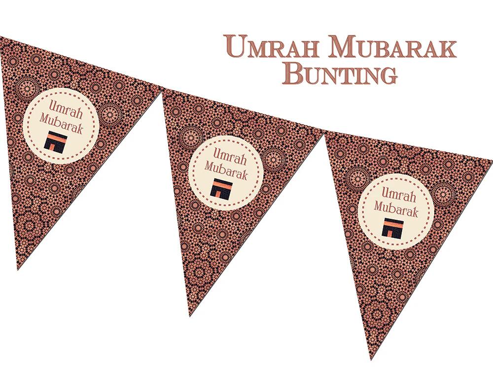 Umrah Mubarak Bunting - Kobber