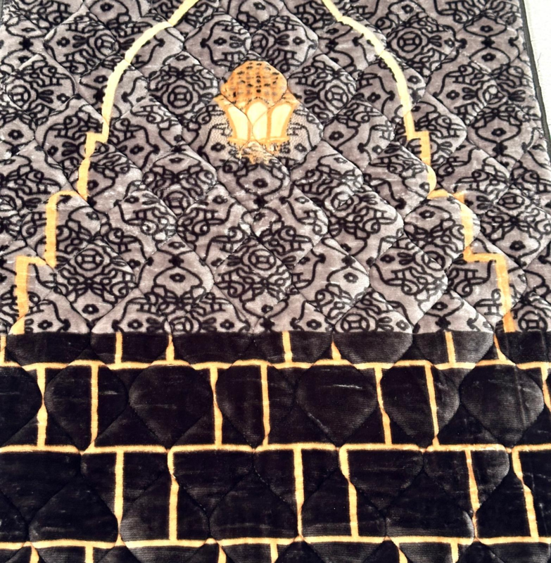 Super soft Kaaba bedetæppe, Sort