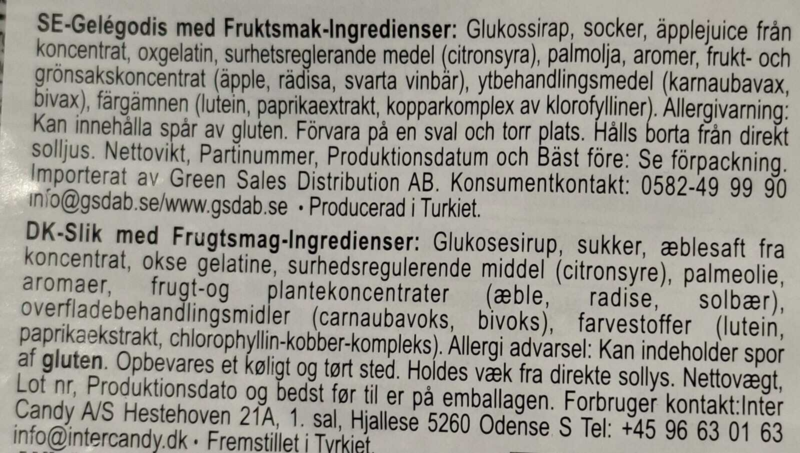 Alfabet Vingummi Med Frugtsmag  Bebeto 1kg