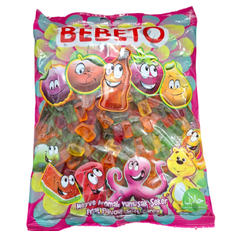 Alfabet Vingummi Med Frugtsmag  Bebeto 1kg
