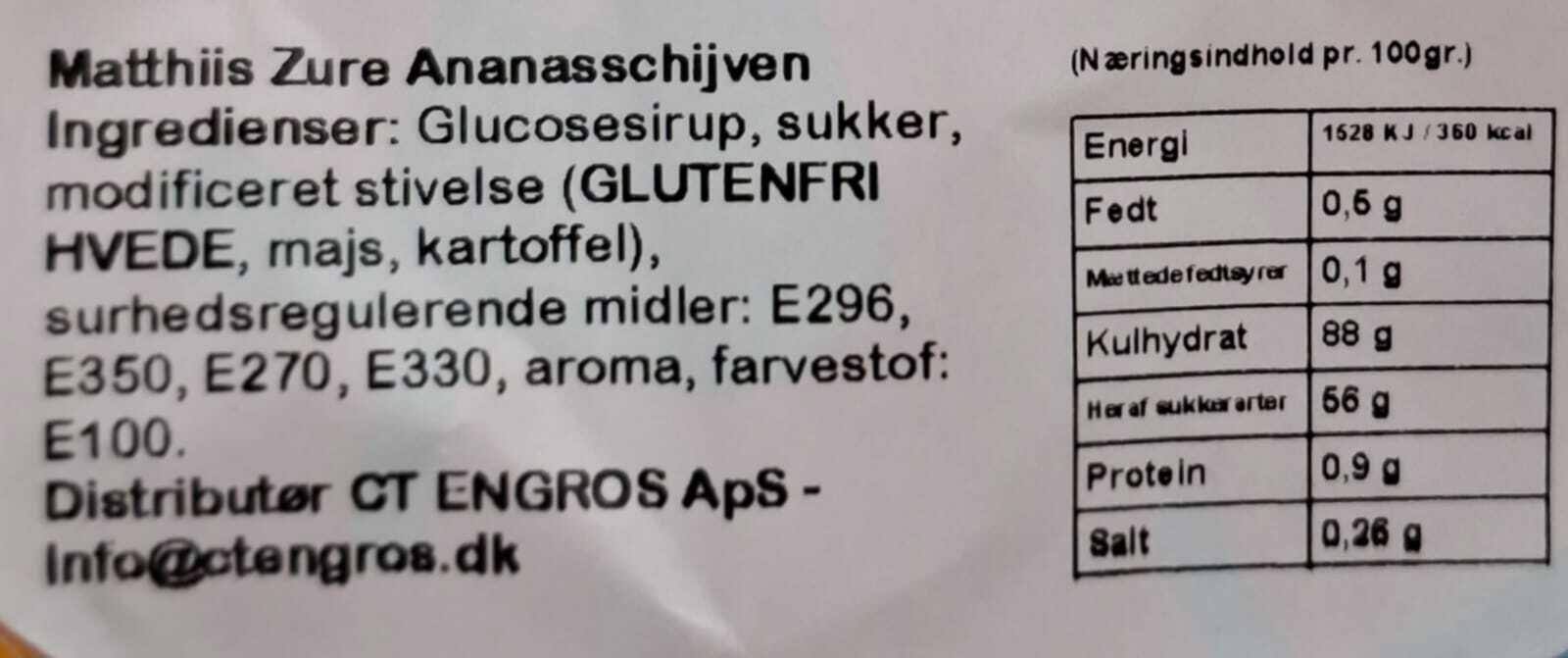 Sure Ananas Skiver Matthijs 800 gr