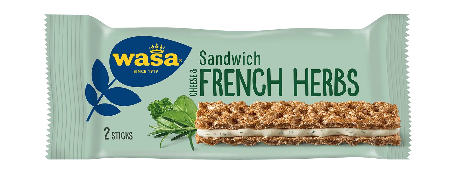 Sandwich Med Ost Og Franske Krydderurter Smag- WASA 2STK