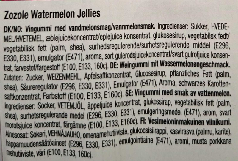 Watermelon Strips Zozole 75g (Vegan)