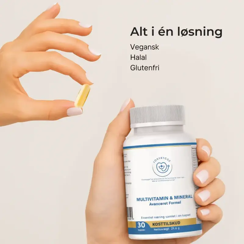 Multivitamin og Mineral - Avanceret formel, Forebygges (30 kapsler)