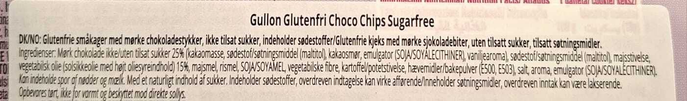 Sukker Og Glutenfri Chokoladekiks Gullon 130g (Vegan)
