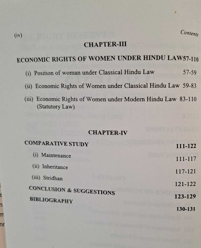 Economic Rights Of Women Under Islamic law & Hindu Law