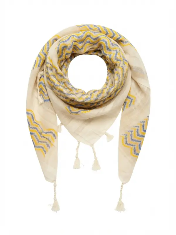 Vit och Gul/Blå Keffiyeh