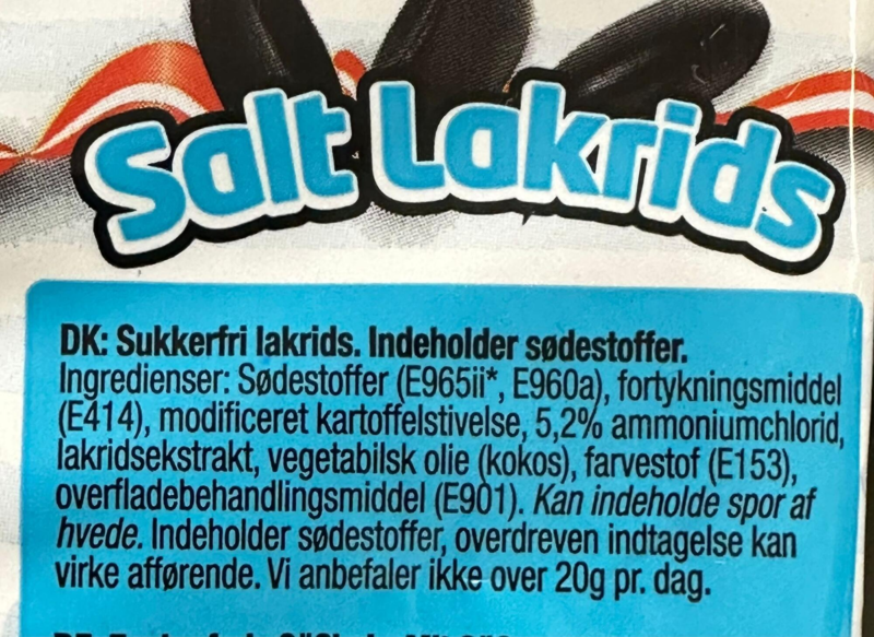 Nordthy Sukkerfri Salt Lakrids, 65g