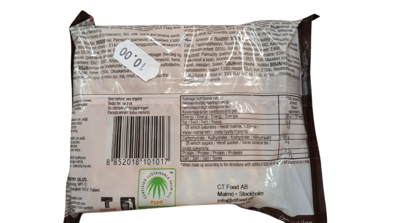 Yum Yum Instant nudler m.Okse