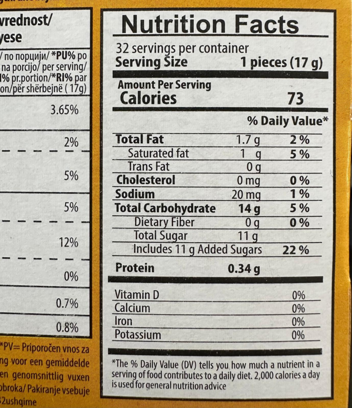 Krem Banana, 32 stk, 544g