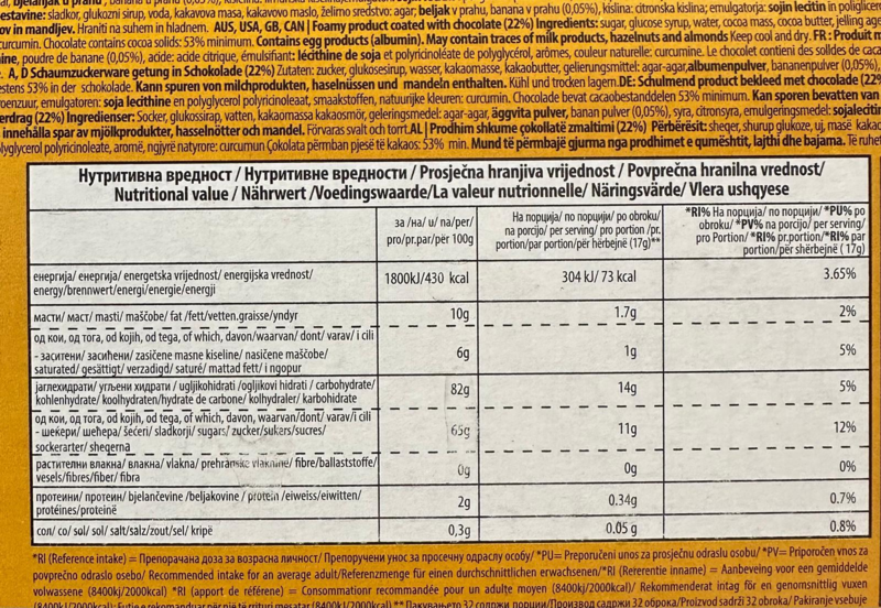 Krem Banana, 32 stk, 544g