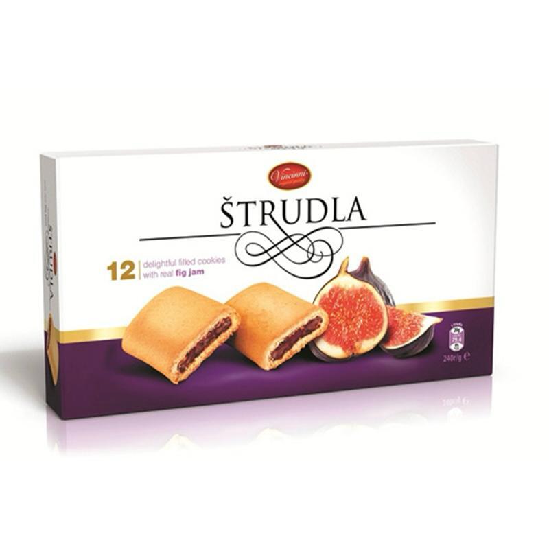 Vincinni Strudla, småkager fyldt med figenmarmelade, 240g