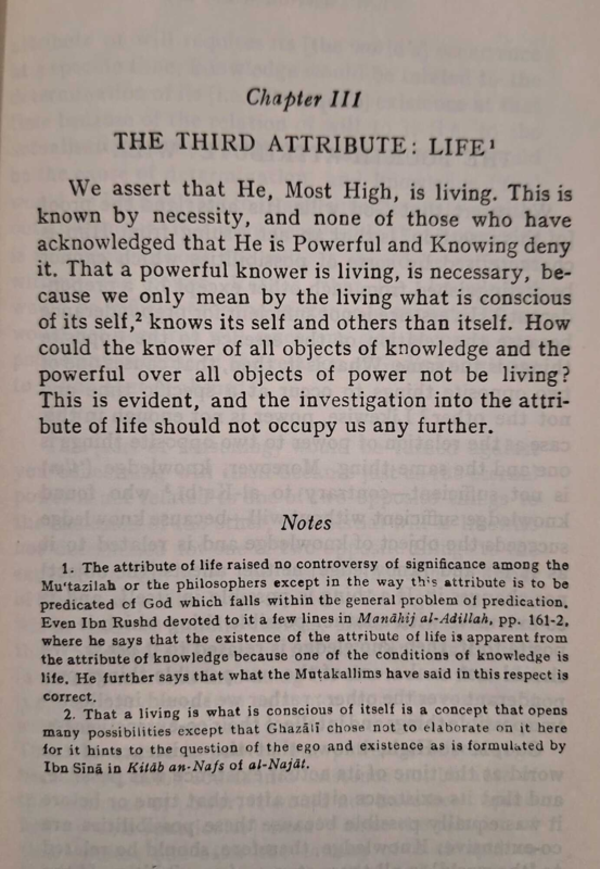 Al-Ghazali On Divine Predicates And Their Properties