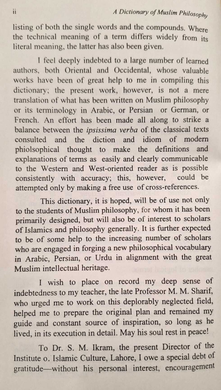 A Dictionary of Muslim Philosophy