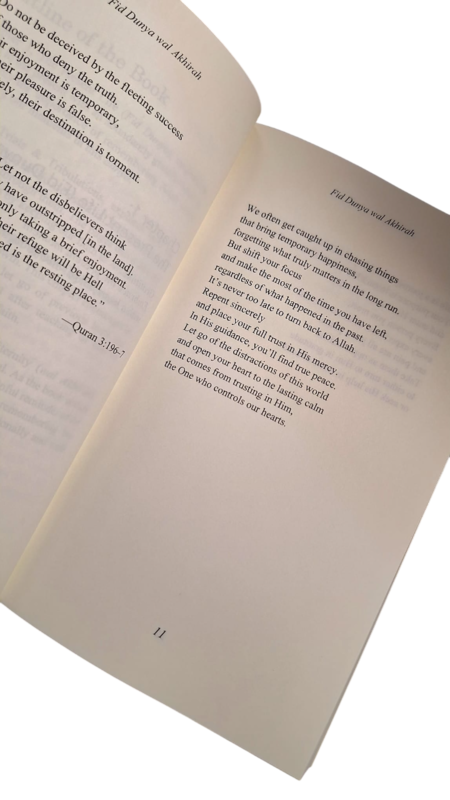 Fid Dunya Wal Akhirah: in this life and the next