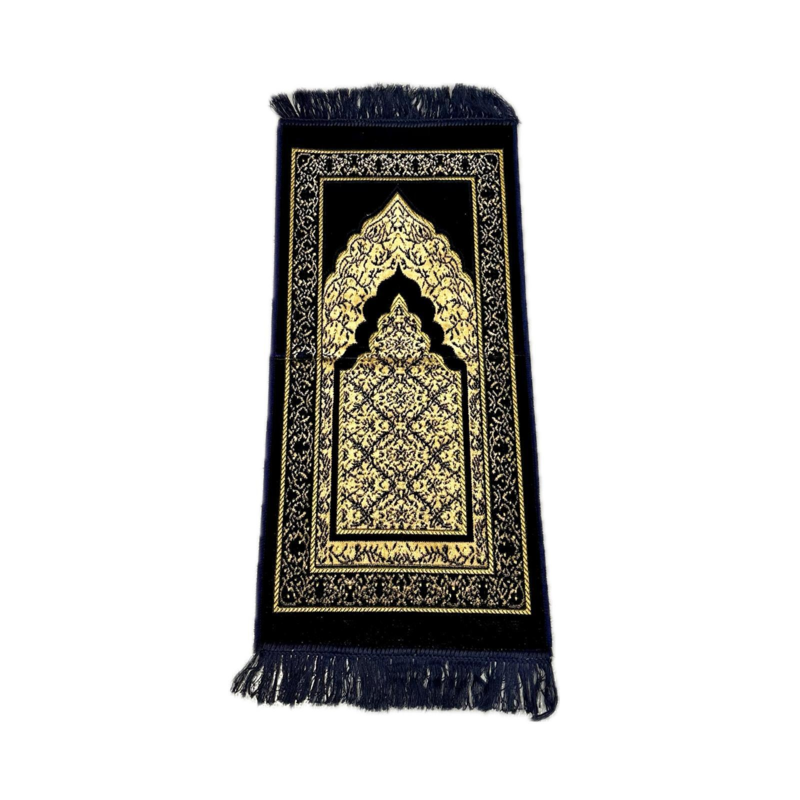 Mihrab gylden børnebedetæppe i velour