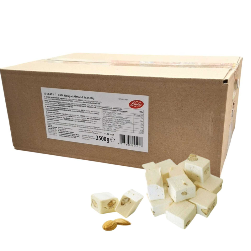 P&M Nougat Almond, Lonka 2,5KG