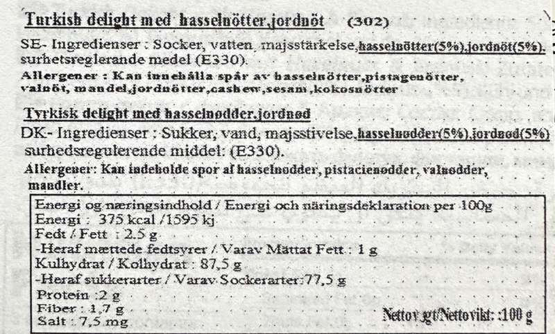 Turkish Delight Gaveboks, 4x100g