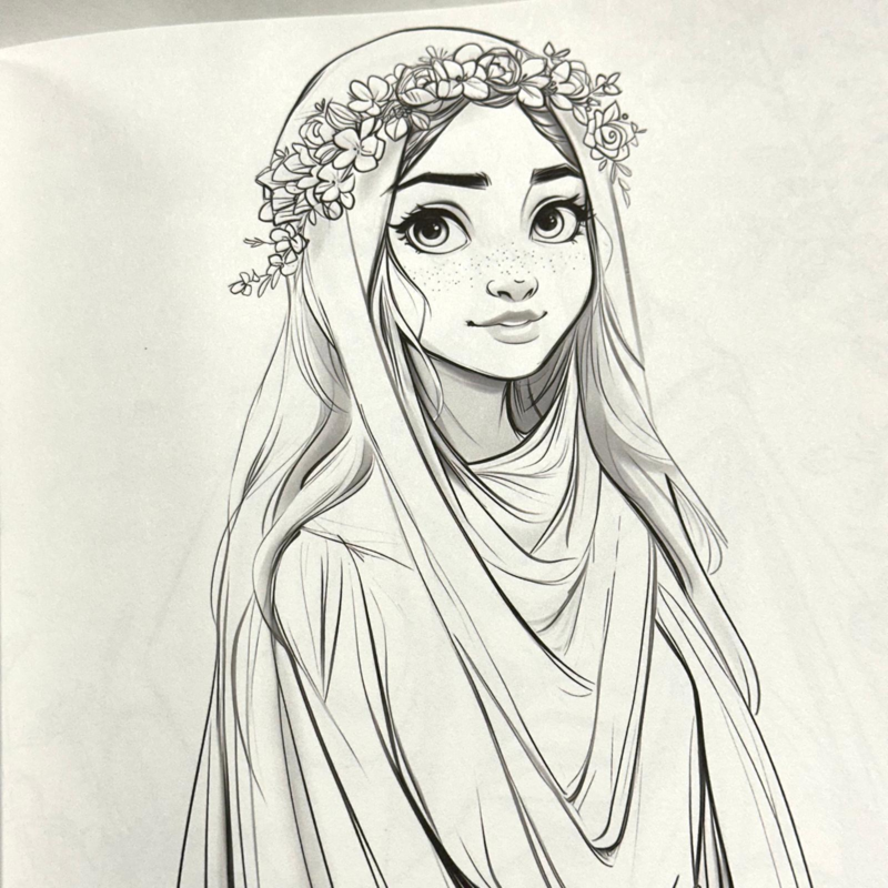 En prinsesse som mig, malebog