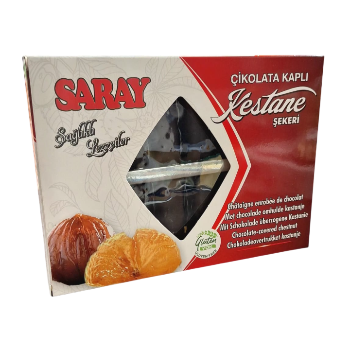 Saray Glutenfri Chokoladeovertrukne Kastanjer, 280g.