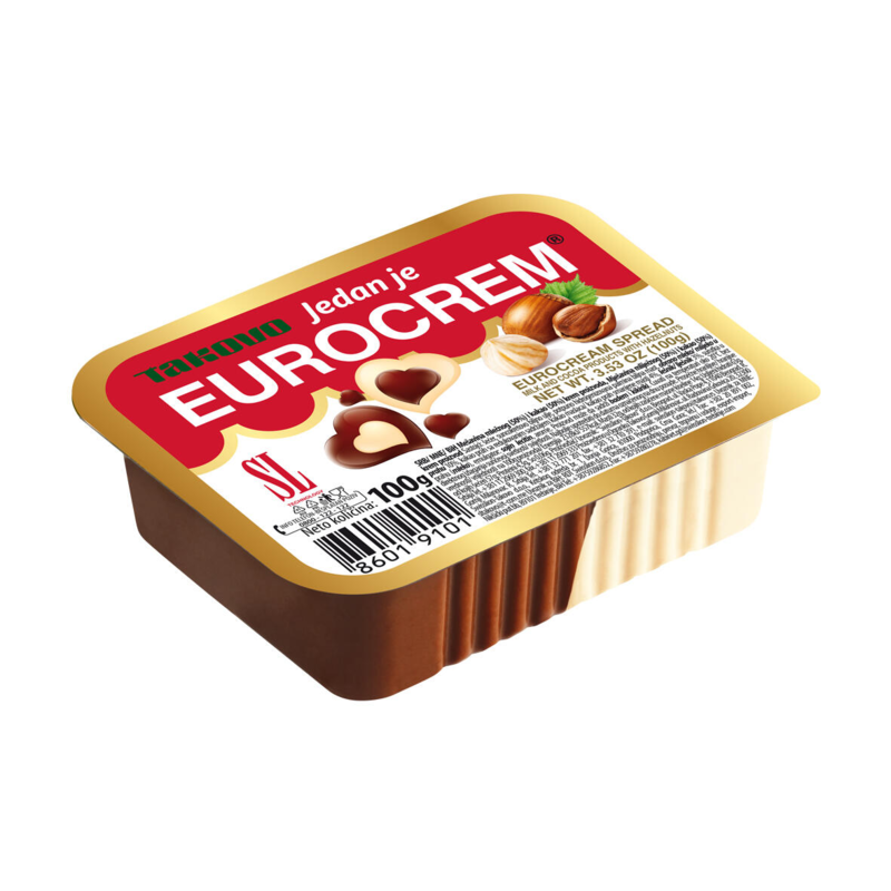 Duo Chokolade Spread, Eurocrem 100g.