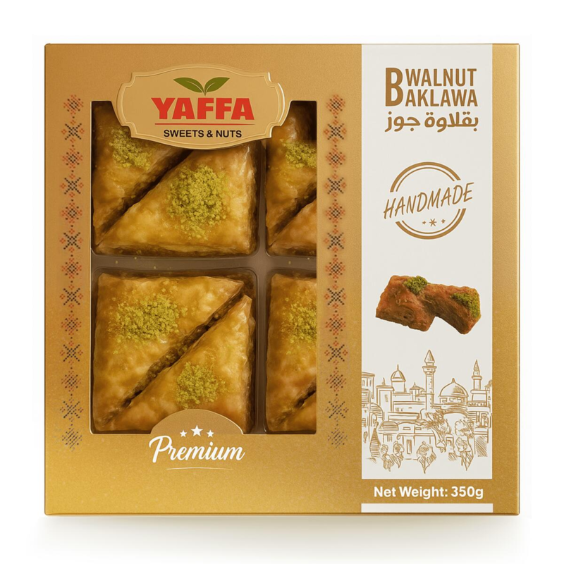 Håndlavet Baklawa Med Valnød Fra Yaffa, 350g (Palæstina)
