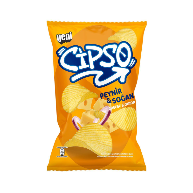 Cipso chips, cheese onion, 104g