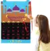 Ramadan kalender lyseblå moské med stjerner