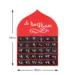 Ramadan Kalender Rød Arabisk